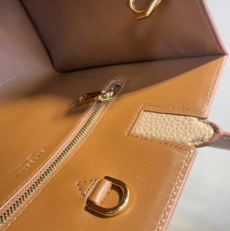 Elegant Vegan Leather Handbag - Refined Silhouette | Women's Fashion Handbag #1093 - interior view (image 6) of designer-inspired handbag