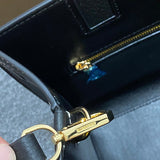 Polished Faux Leather Handbag - Refined Silhouette | Women's Premium Handbag #1121 - alternate angle view (image 8) of designer-inspired handbag