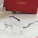 Close-up detail view of Cartier unisex sunglasses