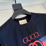 Full styled look of Louis Vuitton cotton t-shirt with signature branding
