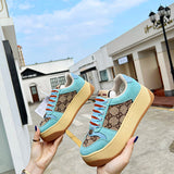 Gucci classic monochrome luxury sneakers view 9 retro runner design
