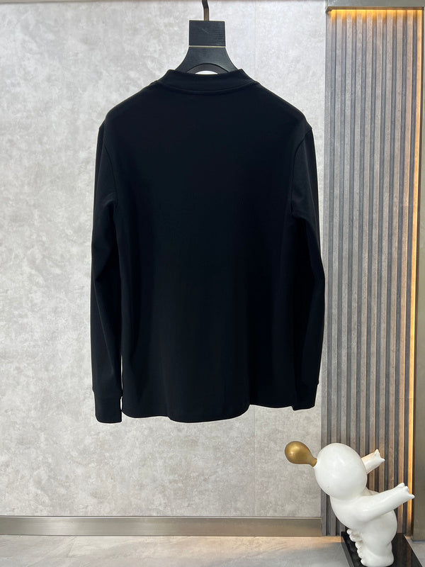 Side profile of Louis Vuitton luxury clothing with monogram-inspired silhouette