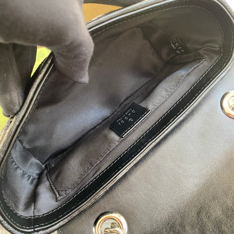 Side profile of refined premium women's handbag – women's luxury accessory