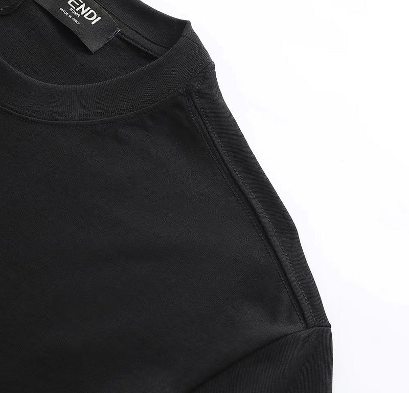 Flat lay presentation of Louis Vuitton cotton t-shirt with monogram-inspired silhouette