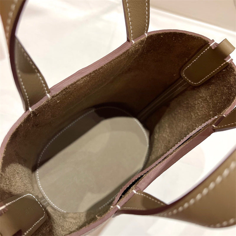 Poised bag shown from front angle