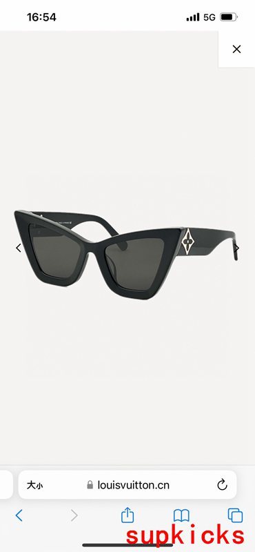 Full view of Louis Vuitton unisex sunglasses