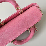 Back view of refined elevated women's handbag – women's designer-style accessory