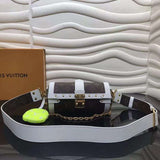Side profile of statement chic women's handbag – women's designer-style accessory