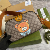 Back view of statement polished women's handbag – women's premium purse