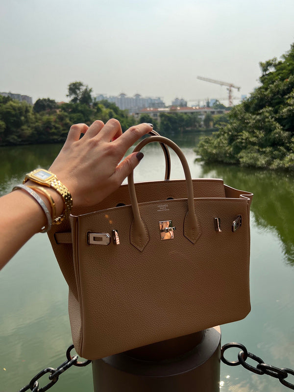 Sculpted bag shown from front angle