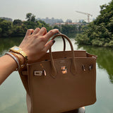 Sculpted bag shown from front angle
