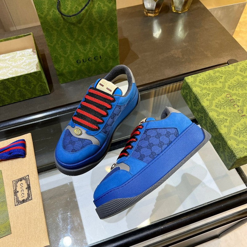 Gucci sneakers detailed view showing premium designer craftsmanship