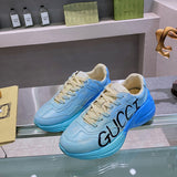 Gucci sneakers detailed view showing premium designer craftsmanship