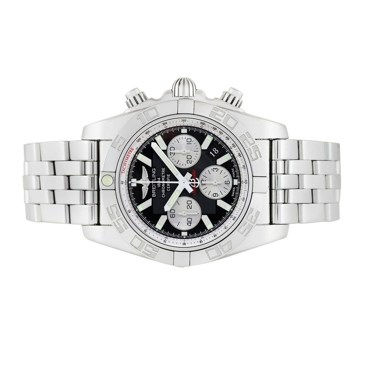 Front view of Breitling men's watch