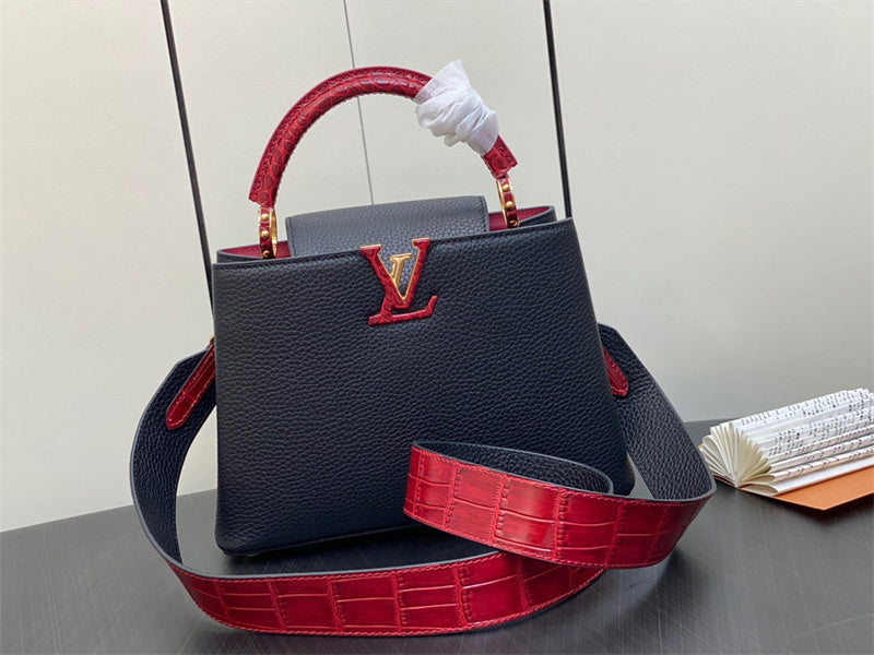  Sophisticated crossbody bag carried on shoulder 22