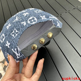 Close-up detail view of Louis Vuitton unisex cap