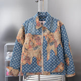 Front view of Louis Vuitton luxury clothing with logo-detail design