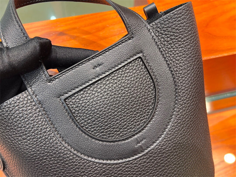 Close-up detail of sophisticated bag design