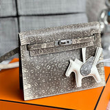 Close-up detail of clean-lined bag design