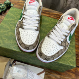 Gucci neutral cream luxury sneakers view 9 sleek tonal finish