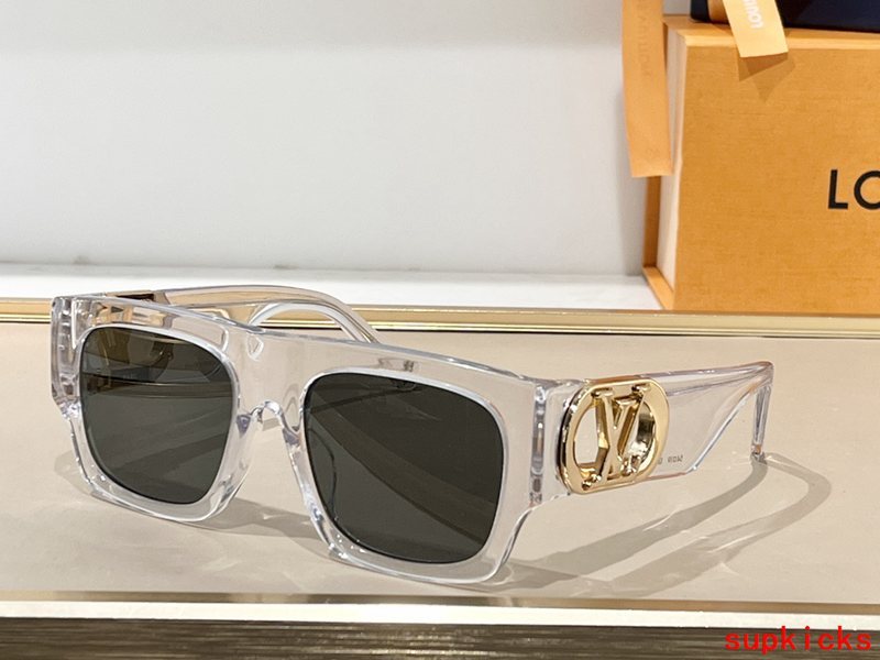 Side view of Louis Vuitton unisex sunglasses