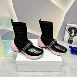 Givenchy Black Ankle Strap Heels - Front View