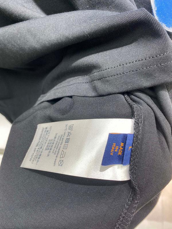 Back view of Louis Vuitton cotton t-shirt with runway-inspired design