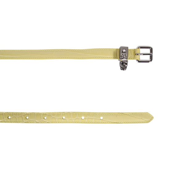 Alexander McQueen Belts? Alexander Mcqueen Women Double Belt With Skull And Pavè Premium Leather Designer Belt