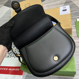 Side view of fluid structured handbag