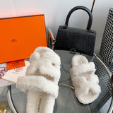 Hermès Grey Block Heel Pumps - Back View