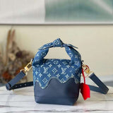 Interior view of statement modern women's handbag – women's designer-style accessory