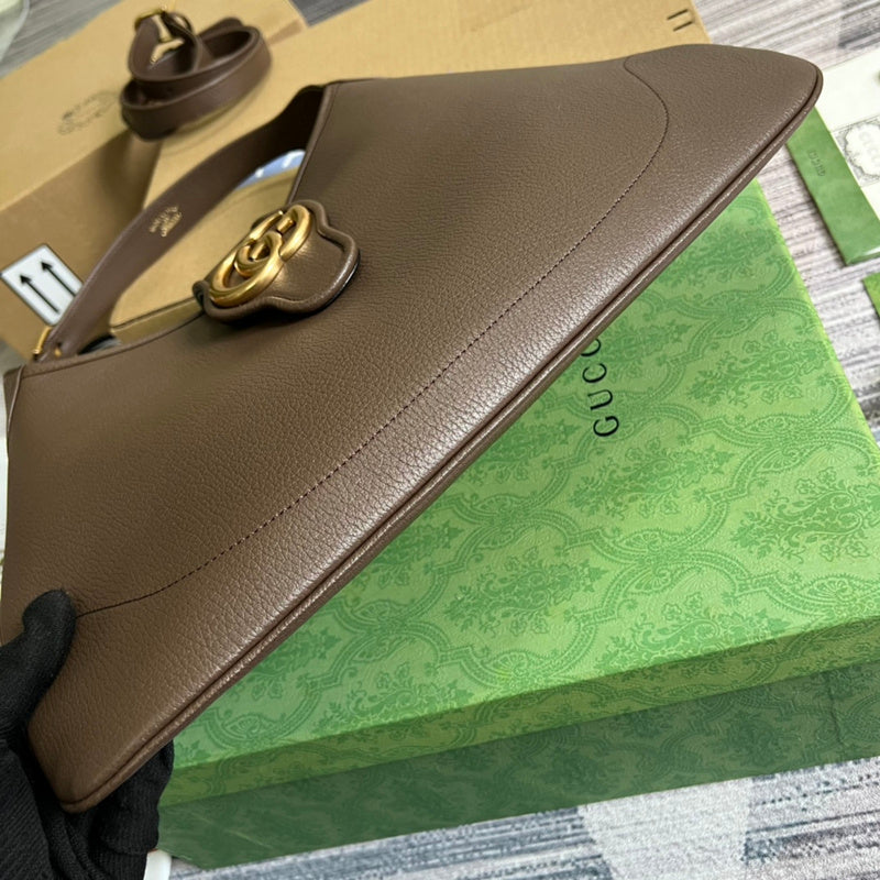 Sleek bag shown from front angle