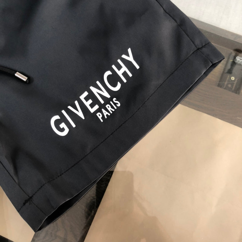 Close-up detail shot of Givenchy luxury clothing with signature branding