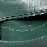 Contemporary Vegan Leather Handbag - Chic Everyday Appeal | Women's Everyday Carry Handbag #626 - texture close-up (image 9) of designer-inspired handbag