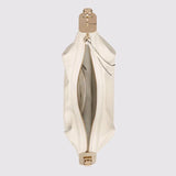 Side profile of elevated signature women's handbag – women's designer-style accessory