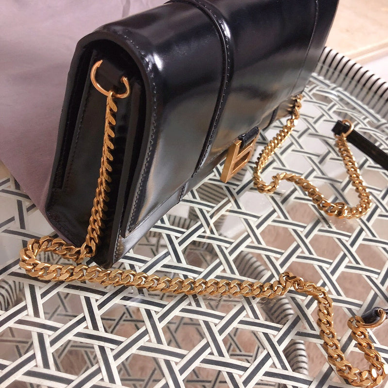 Back view of signature elevated women's handbag – women's designer-style accessory