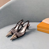 Louis Vuitton Tan Slip-On Sneakers - Sole Detail View