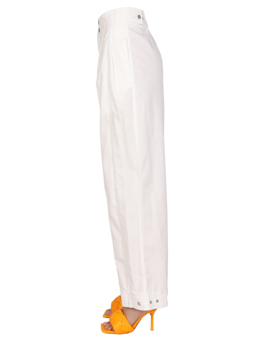 Bottega Veneta premium pants detail and craftsmanship close-up