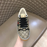 Gucci soft grey luxury sneakers view 4 chunky sole construction