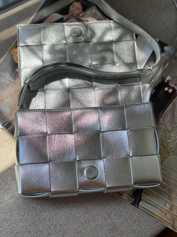 Sophisticated Premium PU Leather Handbag - Statement Silhouette | Women's Fashion Handbag #1623 - product detail shot (image 10) of designer-inspired handbag