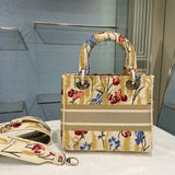 Top view of signature chic women's handbag – women's designer-style accessory