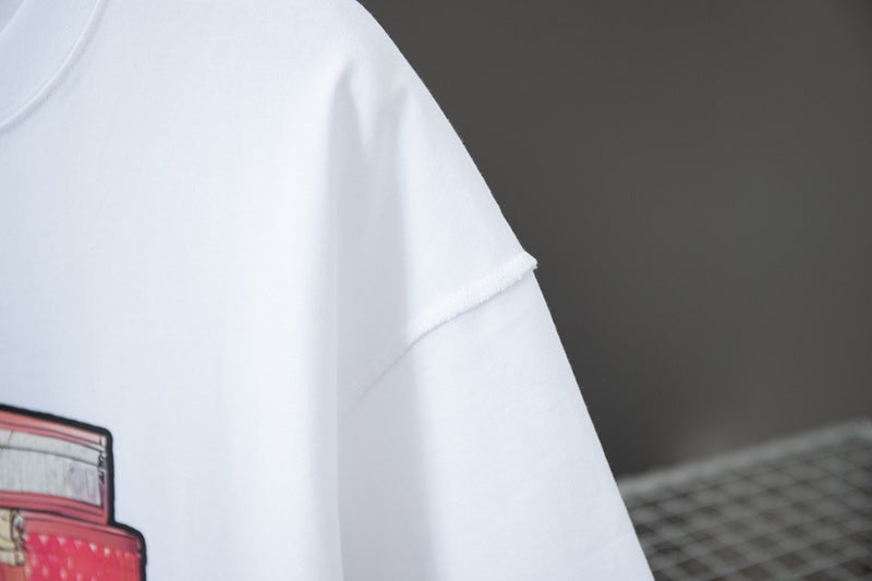 Full styled look of Louis Vuitton cotton t-shirt with relaxed-fit cut