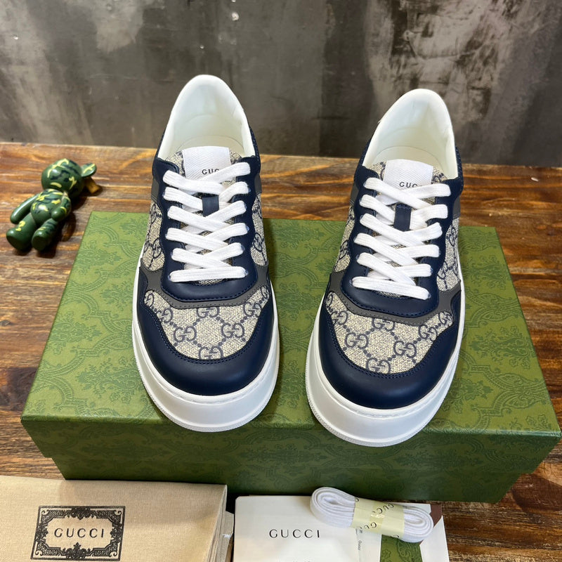 Gucci fresh white-and-black luxury sneakers view 5 sleek tonal finish