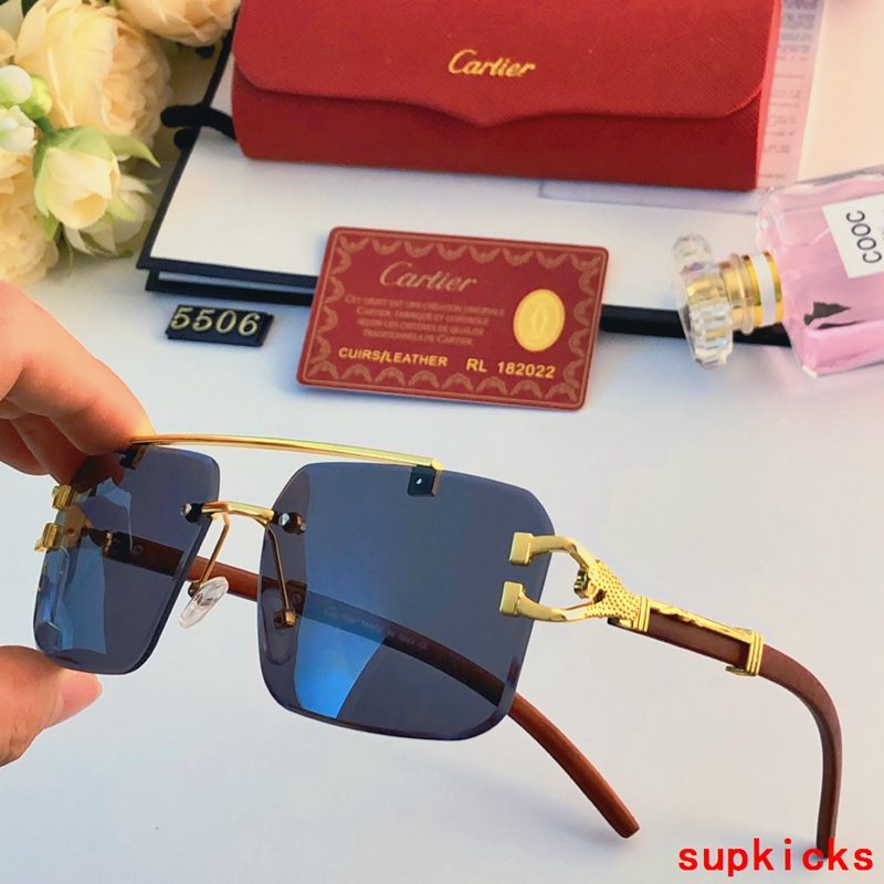 Full view of Cartier unisex sunglasses