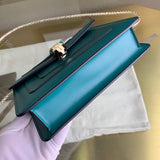 Classic Vegan Leather Handbag - Statement Silhouette | Women's Statement Accessory #1684 - back view (image 4) of designer-inspired handbag
