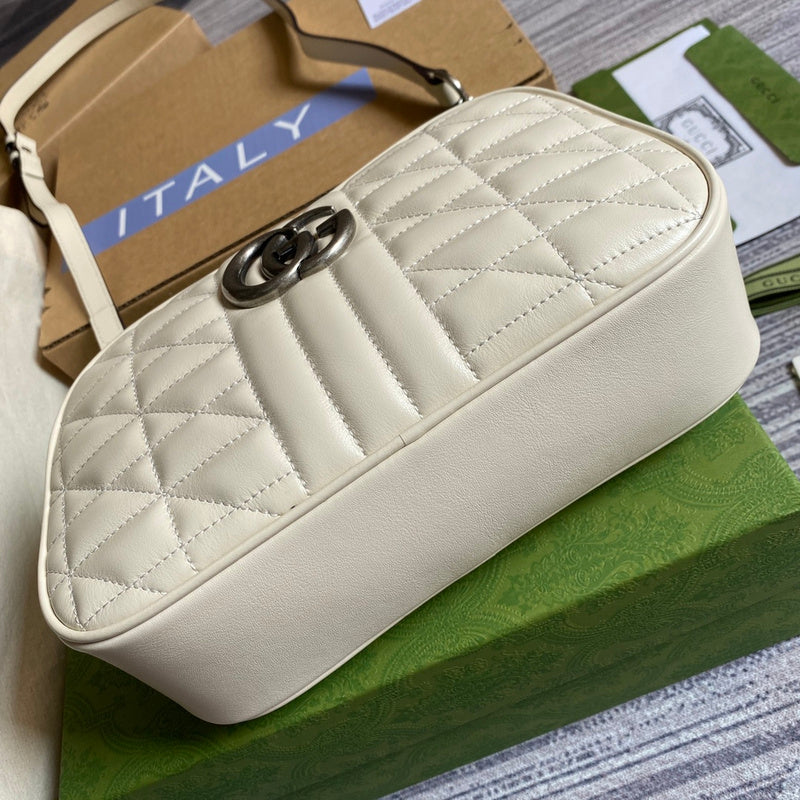 Interior view of polished elevated women's handbag – women's statement bag