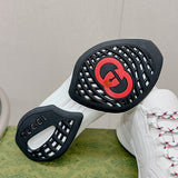 Gucci soft grey luxury sneakers view 9 classic court silhouette