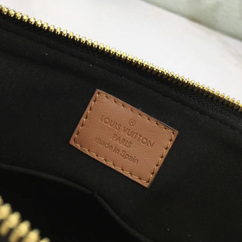 Side profile of structured sleek women's handbag – women's premium purse