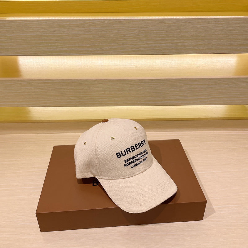 Front view of Burberry unisex cap