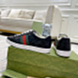 Gucci stone beige luxury sneakers view 6 padded collar comfort